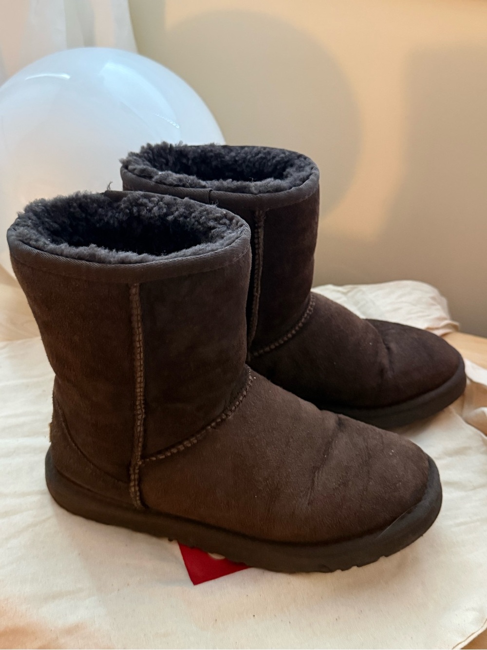 Dark brown Uggs